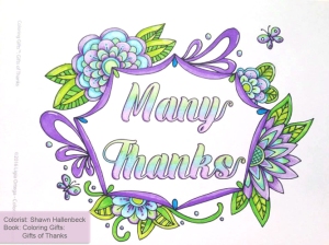 Coloring Gifts: Gifts of Thanks colored by Shawn Hallenbeck