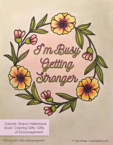 Coloring Gifts: Gifts of Encouragement colored by Shawn Hallenbeck