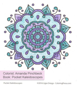 Simple Kaleidoscopes Colored by Amanda Pinchbeck