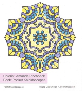Simple Kaleidoscopes - Colored by Amanda Pinchbeck