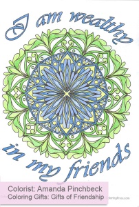 Coloring Gifts: Gifts of Friendship colored by Amanda Pinchbeck