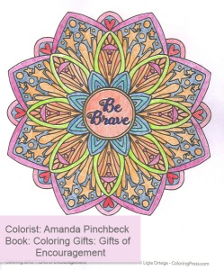 Coloring Gifts: Gifts of Encouragement - Colored by Amanda Pinchbeck