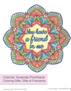 Coloring Gifts: Gifts of Friendship Colored by Amanda Pinchbeck