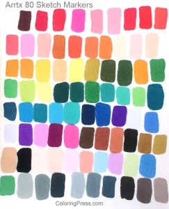Arrtx Sketch Markers 80 Colors